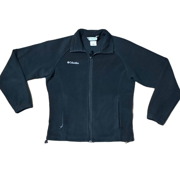 Columbia Women’s Size Medium Black Long Sleeve Zip Up Sportswear Fleece Jacket - Picture 4 of 15